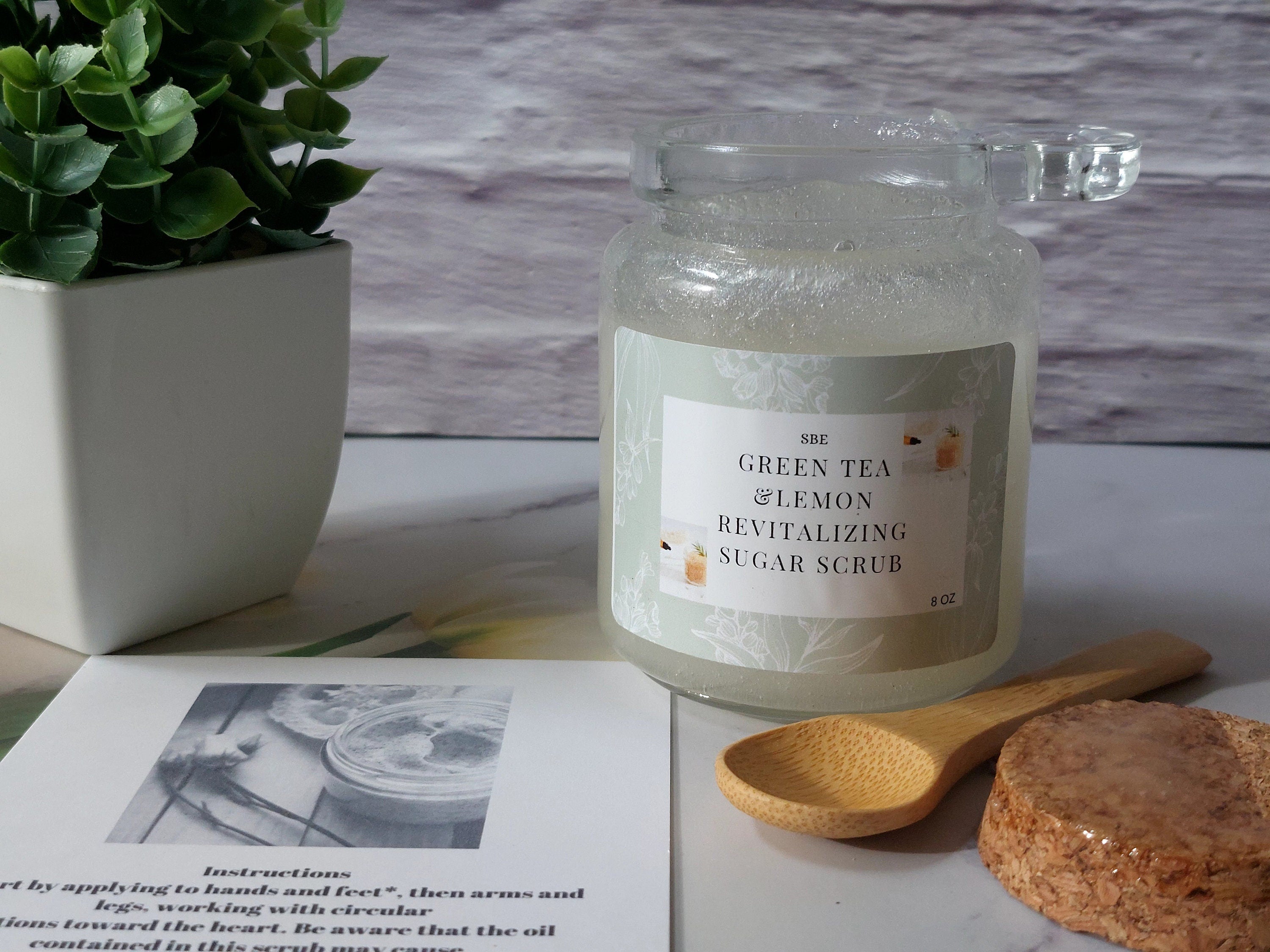 Green Tea Lemon Sugar Scrub