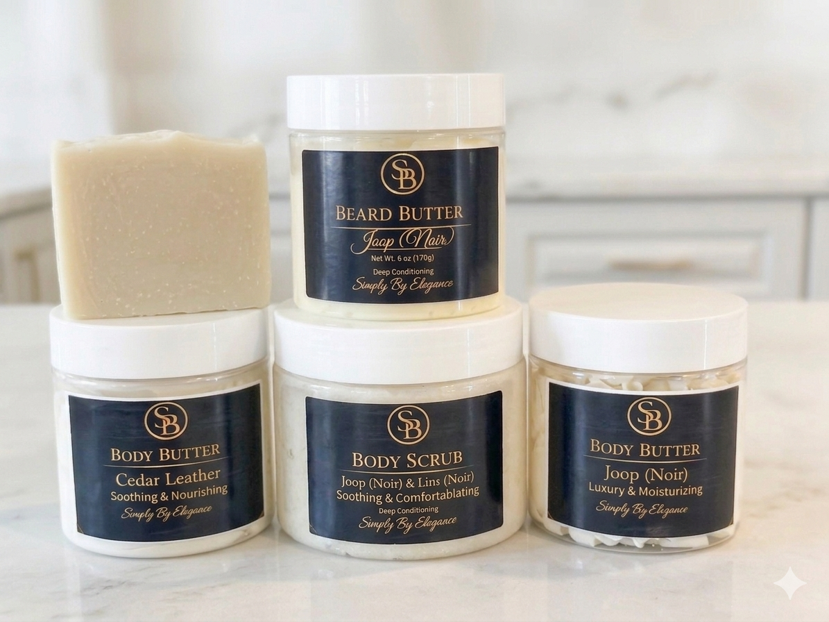 Men’s Grooming Gift Set – Luxury Handcrafted Body & Beard Collection | Simply By Elegance