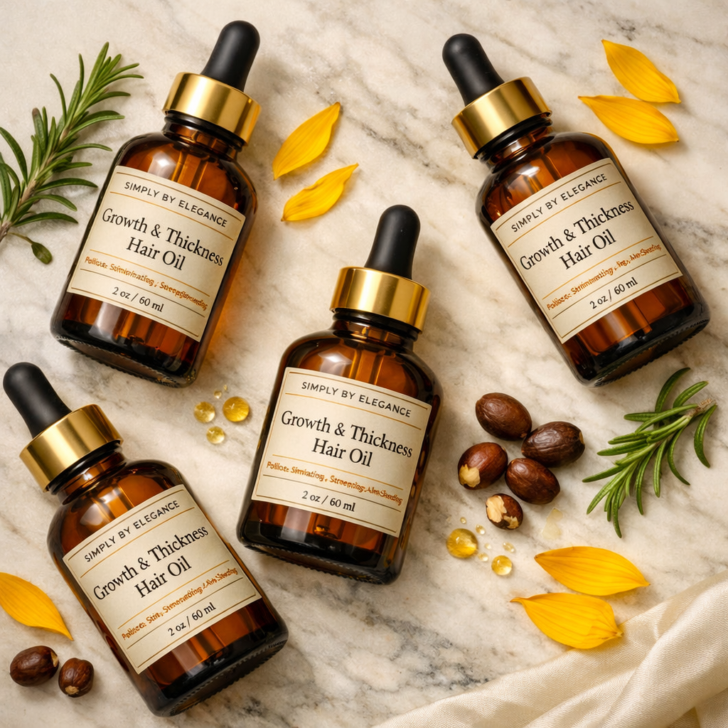 Growth & Thickness Hair Oil — Herbal‑Infused | Strengthening | Anti‑Shedding
