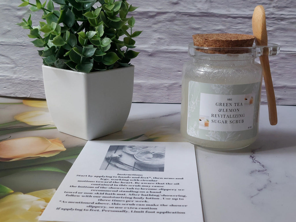 Green Tea Lemon Sugar Scrub