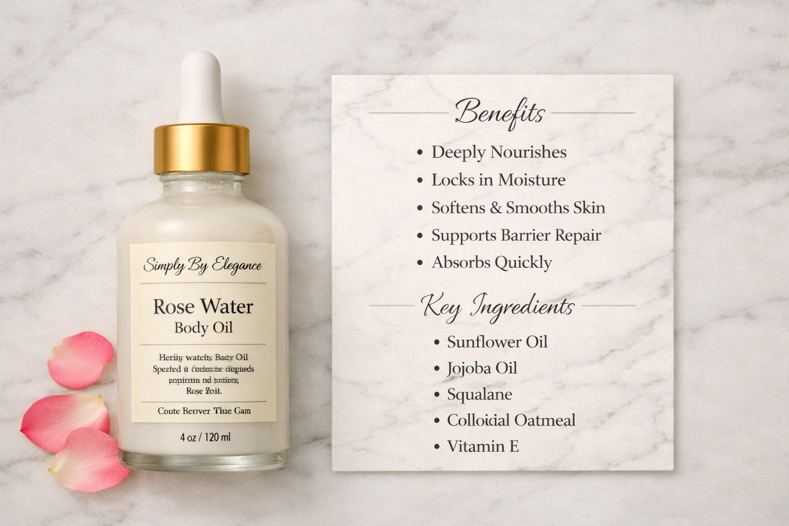 Lightweight Moisturizing Body Oil for Soft, Glowing Skin
