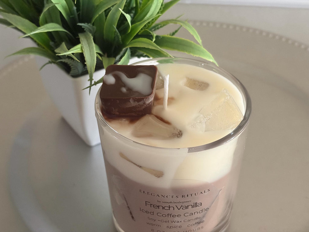 French Vanilla Iced Coffee 8 oz Candle