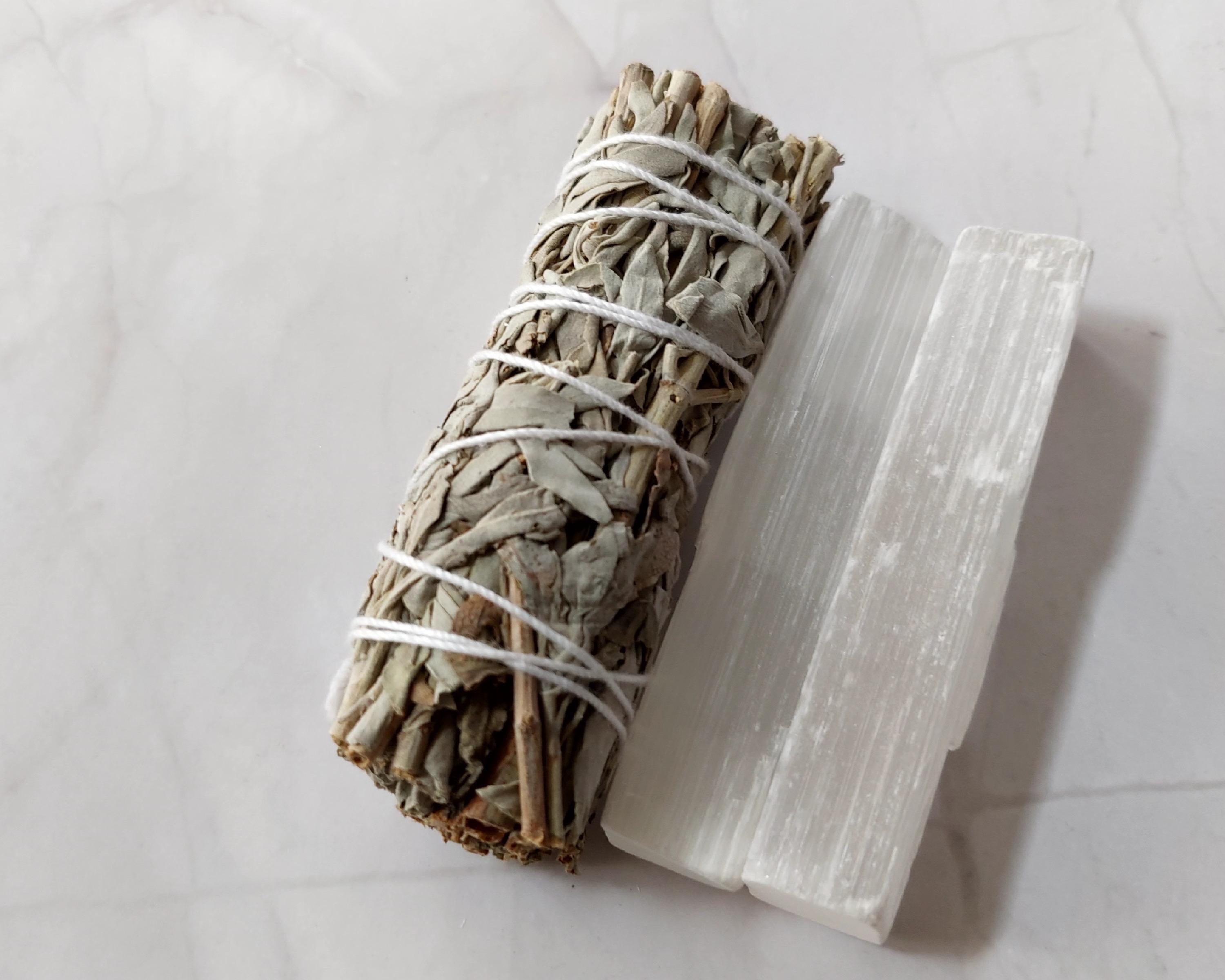 Night Blooming Jasmine Soy Candle • Sage Smudge Kit