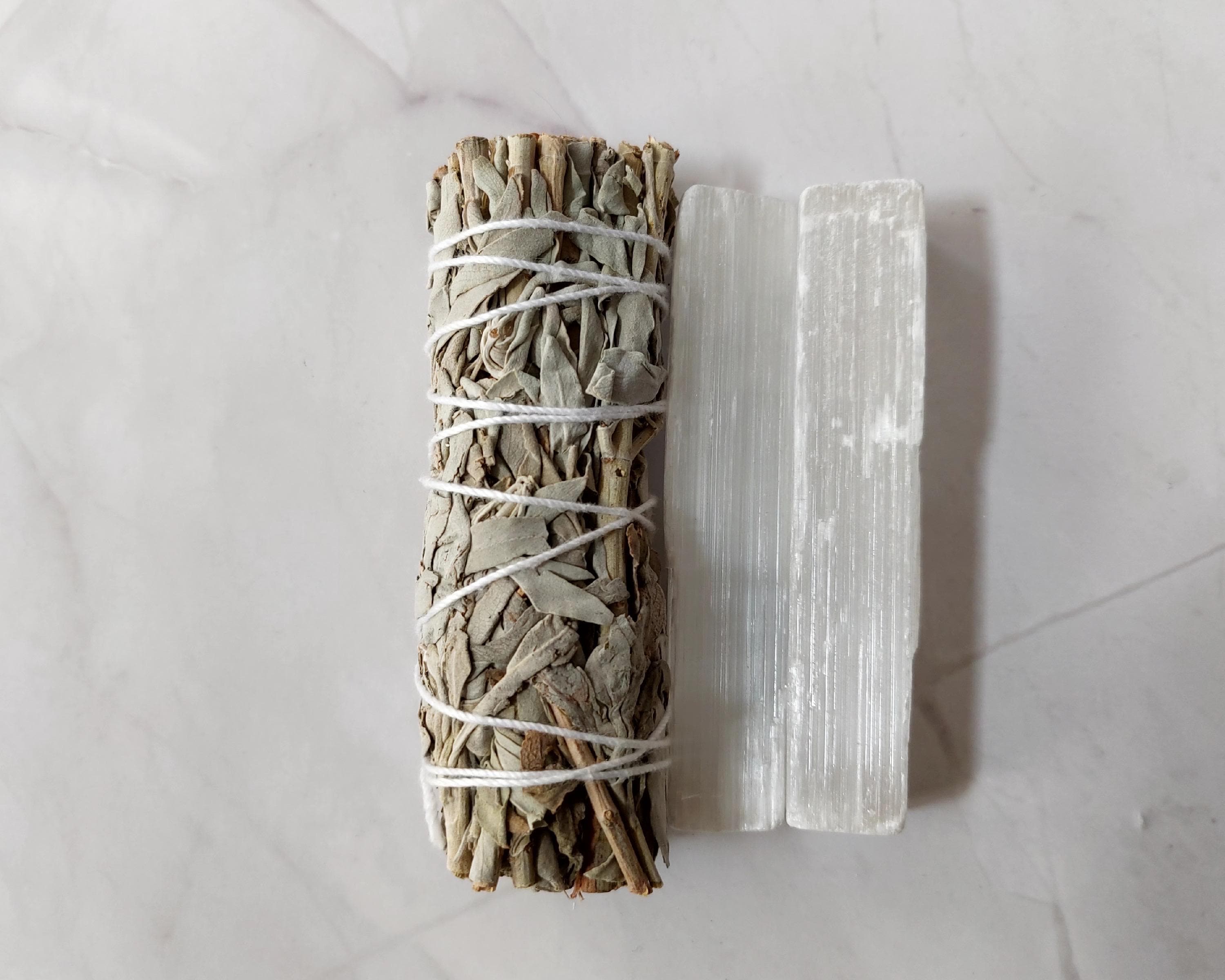 Night Blooming Jasmine Soy Candle • Sage Smudge Kit