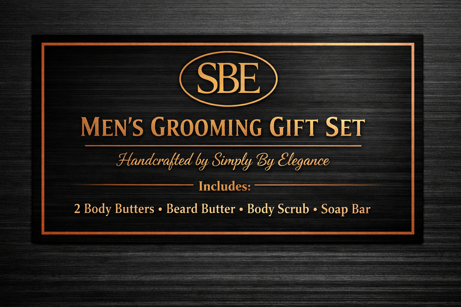Men’s Grooming Gift Set – Luxury Handcrafted Body & Beard Collection | Simply By Elegance