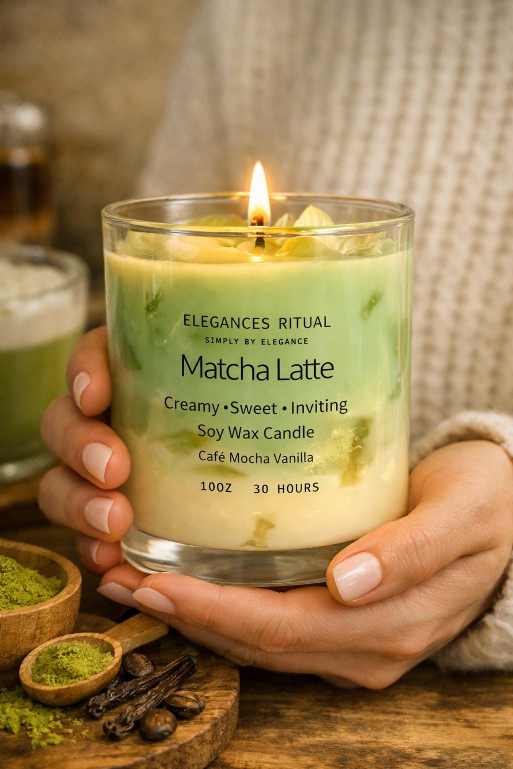 Iced Matcha Latte Candle