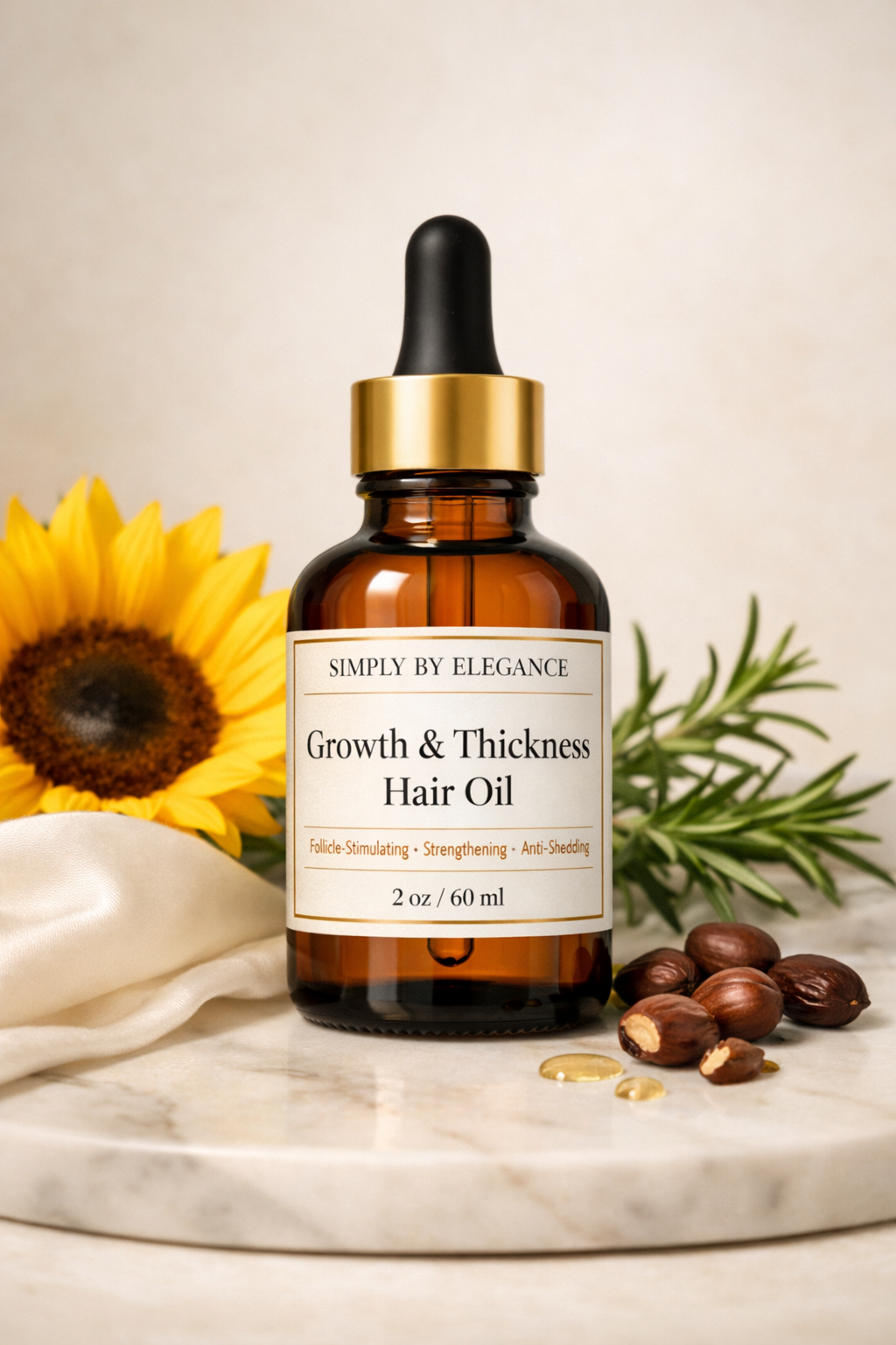 Growth & Thickness Hair Oil — Herbal‑Infused | Strengthening | Anti‑Shedding