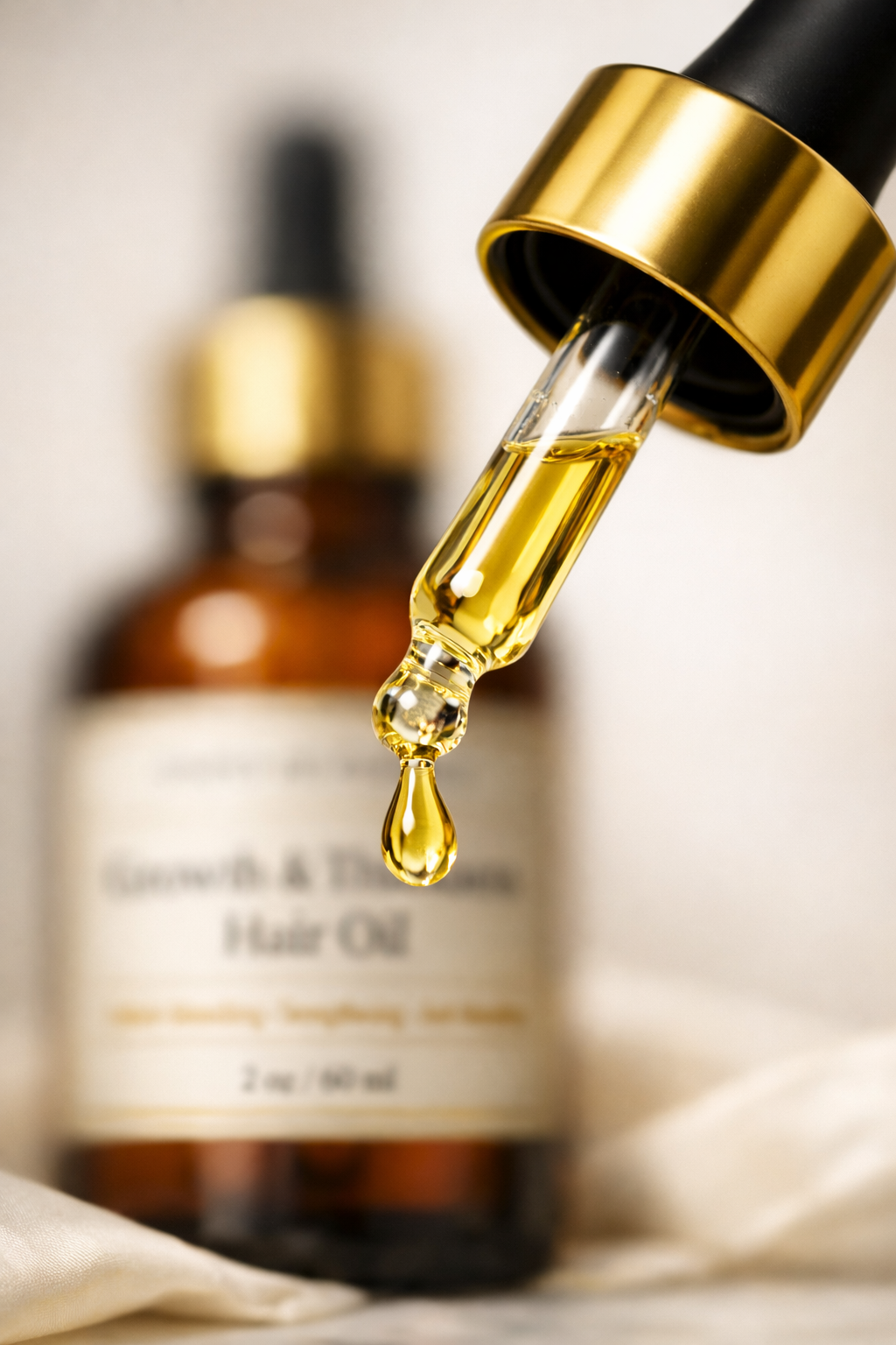Growth & Thickness Hair Oil — Herbal‑Infused | Strengthening | Anti‑Shedding