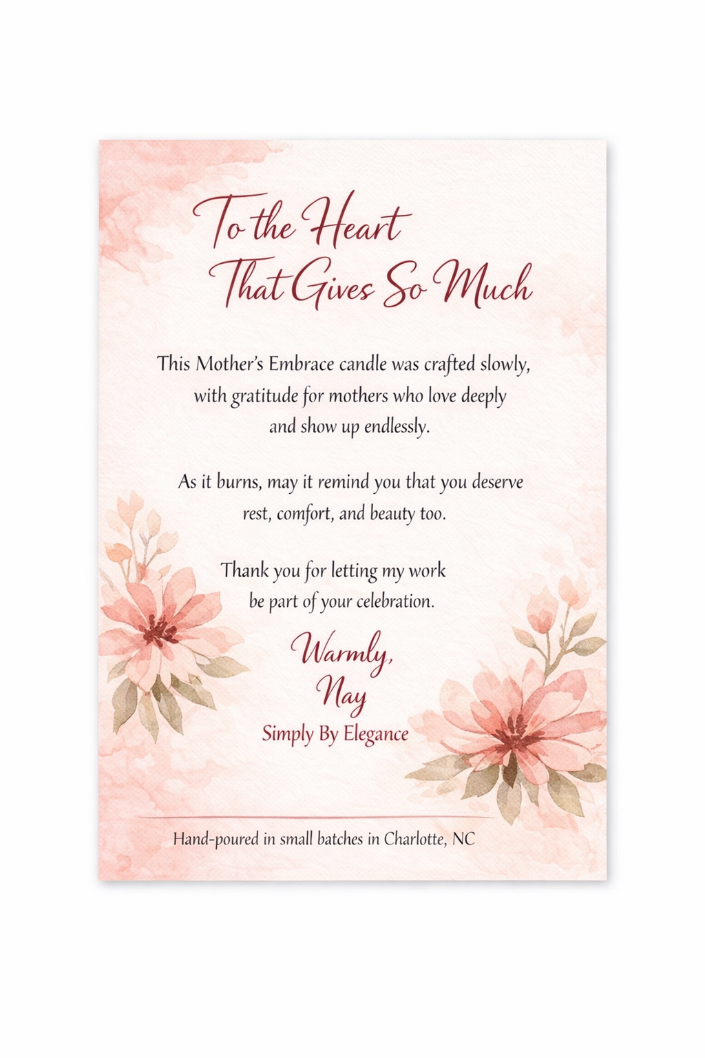 Mother & Child Candle — Meaningful Mother’s Day Gift | Simply By Elegance