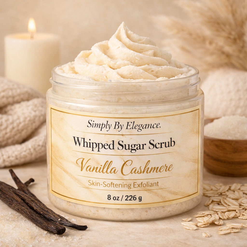 Whipped Sugar Scrub – Skin‑Softening Exfoliant (Multiple Scents Available)