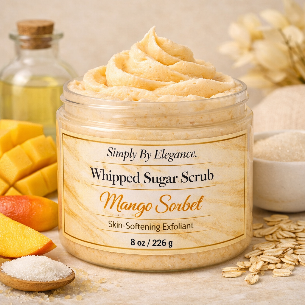 Whipped Sugar Scrub – Skin‑Softening Exfoliant (Multiple Scents Available)