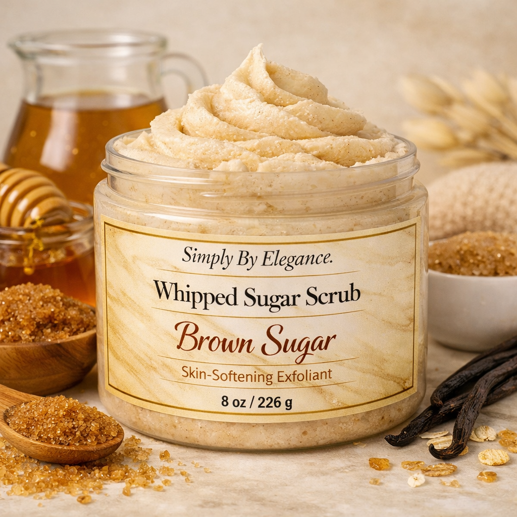 Whipped Sugar Scrub – Skin‑Softening Exfoliant (Multiple Scents Available)