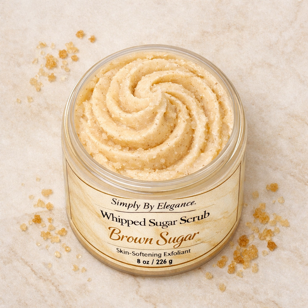 Whipped Sugar Scrub – Skin‑Softening Exfoliant (Multiple Scents Available)