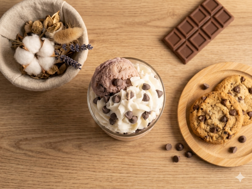 Chips Ahoy Cookie Candle – Dessert‑Inspired Cookie Dough & Chocolate Chip Soy Candle (10 oz)