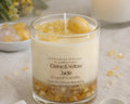Yellow Jade Citrine Crystal Candle