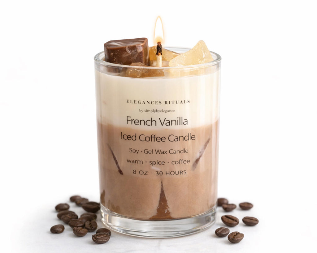 French Vanilla Iced Coffee 8 oz Candle