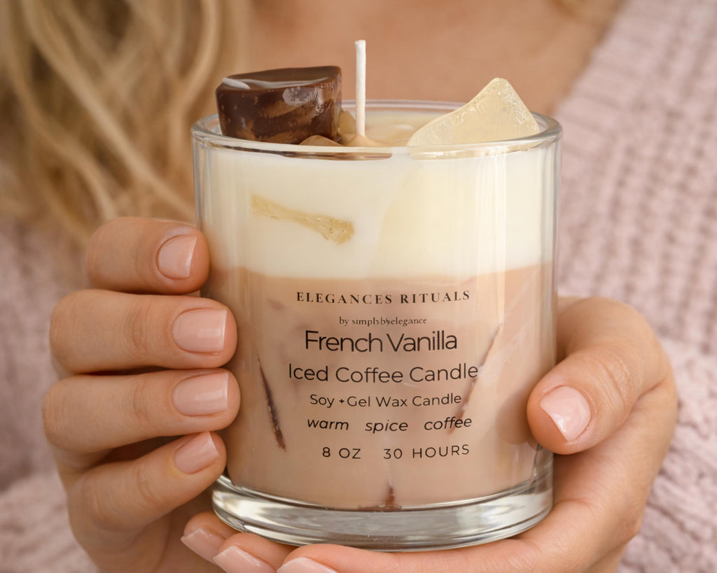 French Vanilla Iced Coffee 8 oz Candle