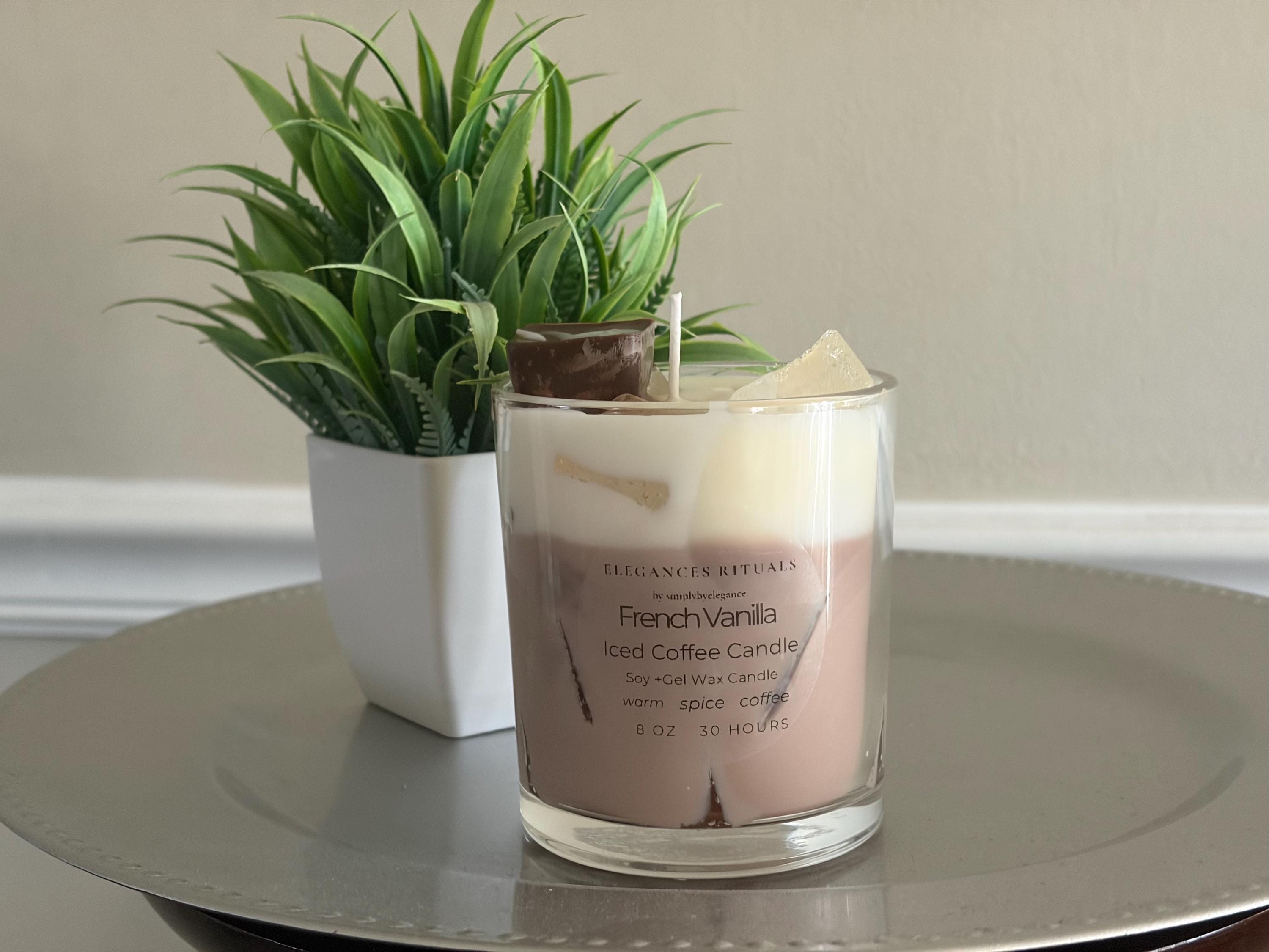 French Vanilla Iced Coffee 8 oz Candle