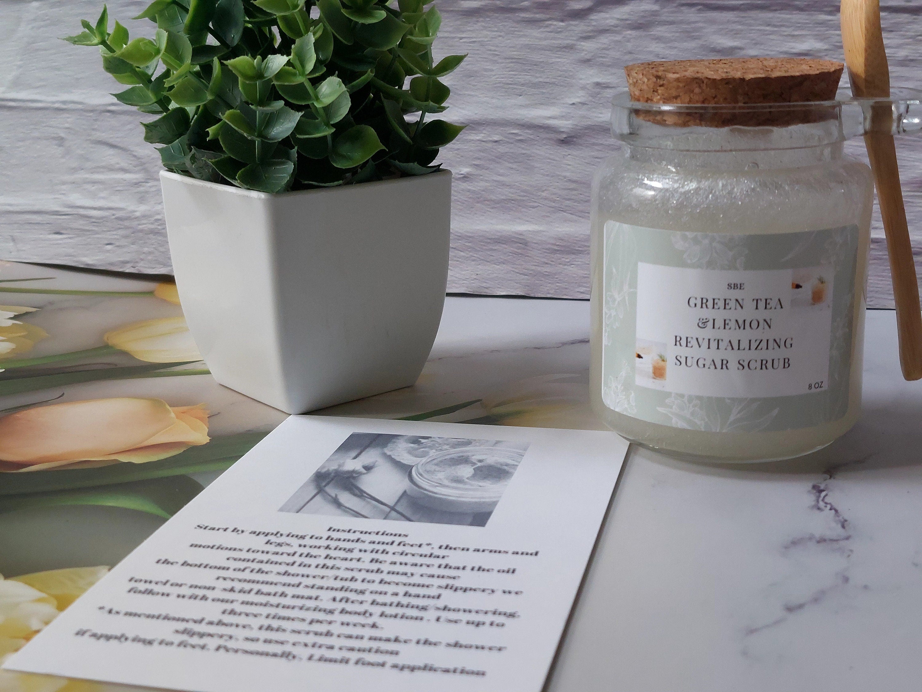 Green Tea Lemon Sugar Scrub