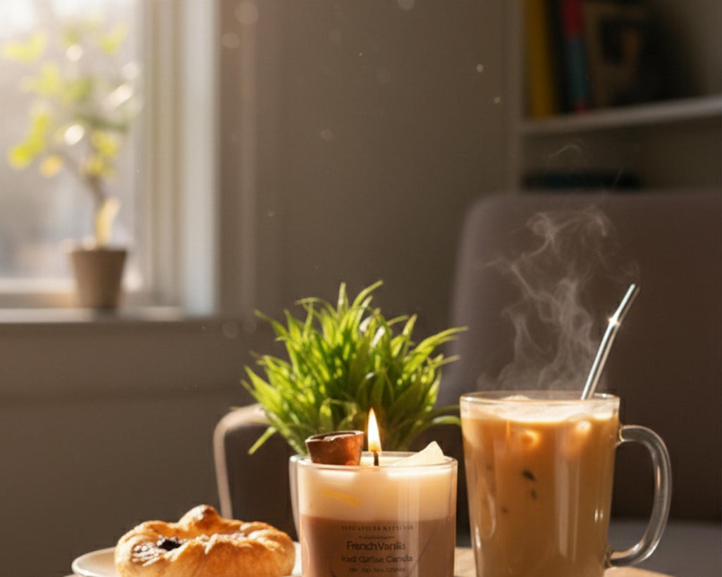 French Vanilla Iced Coffee 8 oz Candle