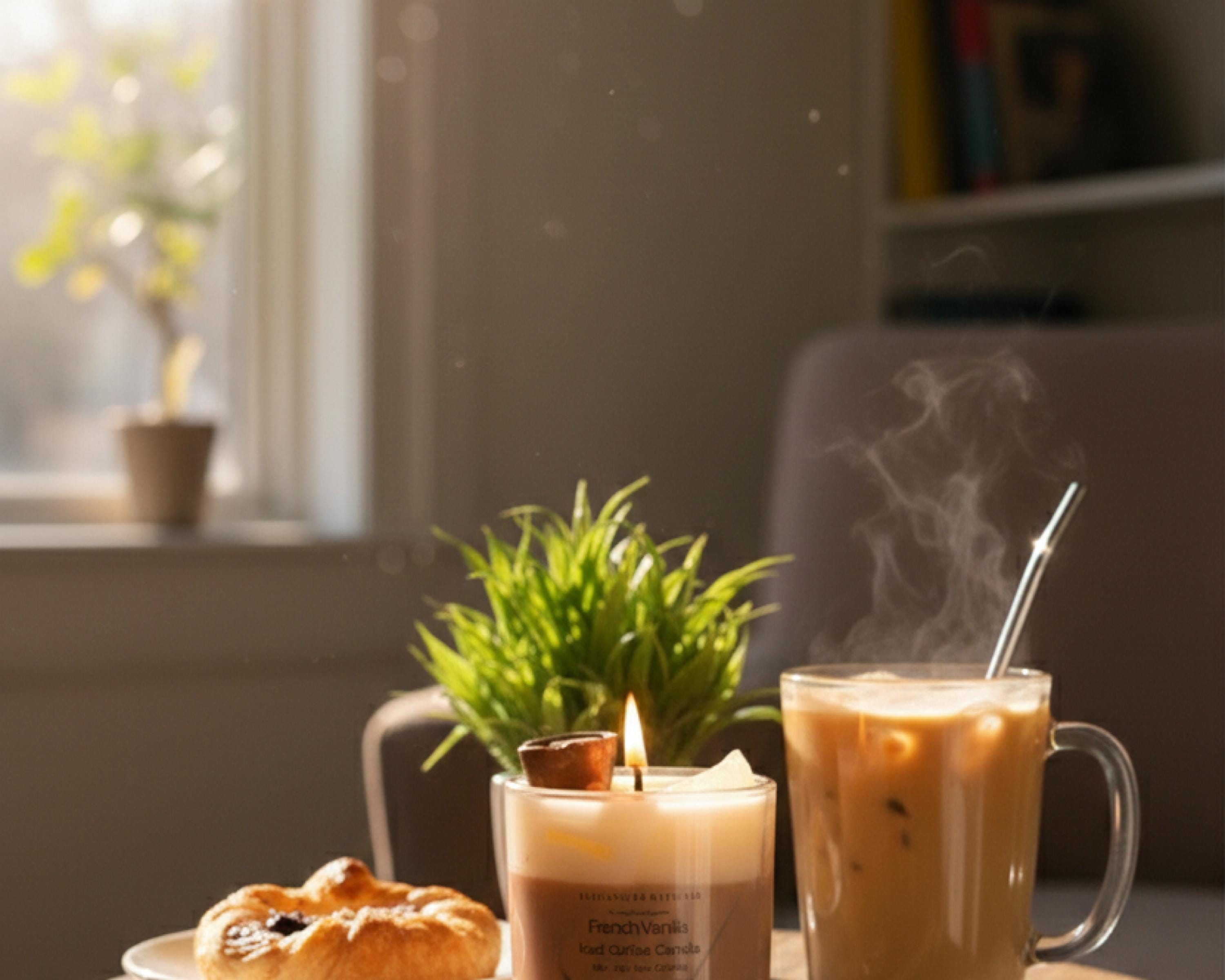 French Vanilla Iced Coffee 8 oz Candle