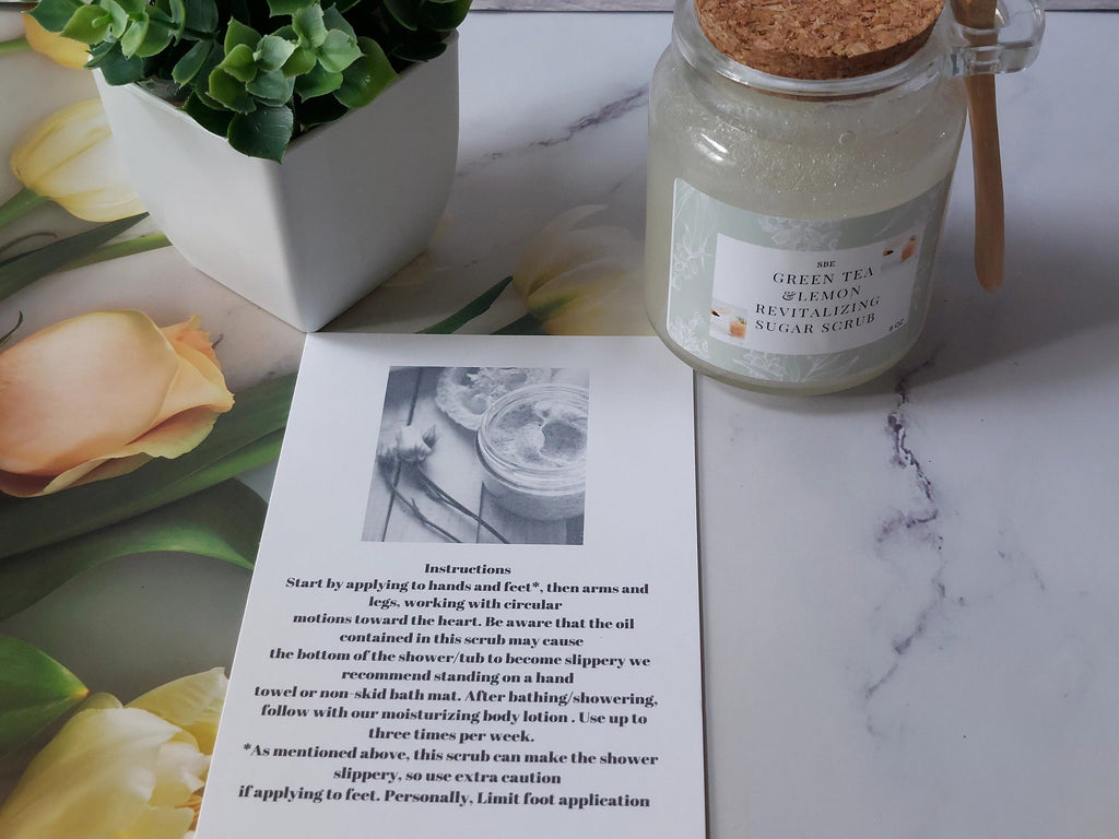Green Tea Lemon Sugar Scrub