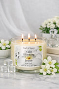 Night Blooming Jasmine– Triple Wick  15oz Luxury Soy Candle